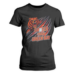 Grater Than GB T Shirt For Women Grate Cheese Foolball Fans TS10 Black Print Your Wear