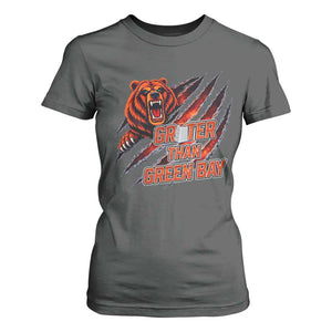 Grater Than GB T Shirt For Women Grate Cheese Foolball Fans TS10 Dark Heather Print Your Wear