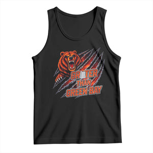 Grater Than GB Tank Top Grate Cheese Foolball Fans TS10 Black Print Your Wear