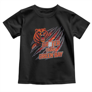 Grater Than GB Toddler T Shirt Grate Cheese Foolball Fans TS10 Black Print Your Wear