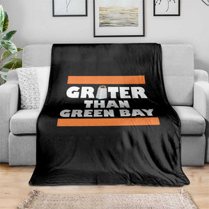 BF Game Day Throw Blanket Funny Grater Than GB Foolball Fans TS10 Print Your Wear