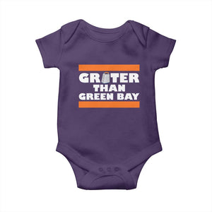 BF Game Day Baby Onesie Funny Grater Than GB Foolball Fans TS10 Purple Print Your Wear