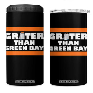 BF Game Day 4 in 1 Can Cooler Tumbler Funny Grater Than GB Foolball Fans TS10 One Size: 16 oz Black Print Your Wear