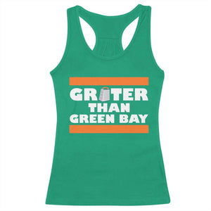 BF Game Day Racerback Tank Top Funny Grater Than GB Foolball Fans TS10 Irish Green Print Your Wear