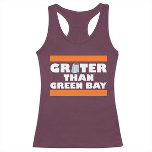 BF Game Day Racerback Tank Top Funny Grater Than GB Foolball Fans TS10 Maroon Print Your Wear