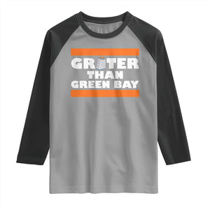 BF Game Day Raglan Shirt Funny Grater Than GB Foolball Fans TS10 Sport Gray Black Print Your Wear