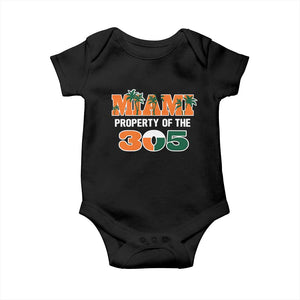 305 Miami Pride Baby Onesie Urban Style Miami Beach Graphic TS10 Black Print Your Wear