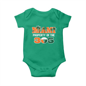 305 Miami Pride Baby Onesie Urban Style Miami Beach Graphic TS10 Irish Green Print Your Wear