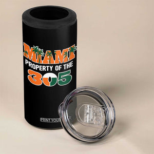 305 Miami Pride 4 in 1 Can Cooler Tumbler Urban Style Miami Beach Graphic TS10 Print Your Wear