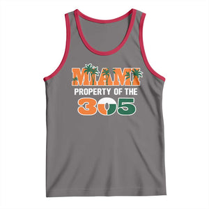305 Miami Pride Tank Top Urban Style Miami Beach Graphic TS10 Deep Heather Red Print Your Wear