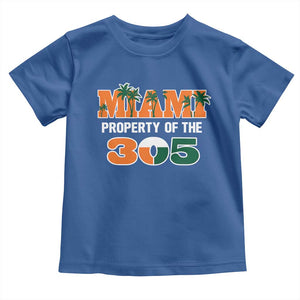 305 Miami Pride Toddler T Shirt Urban Style Miami Beach Graphic TS10 Royal Blue Print Your Wear