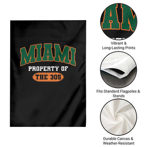 305 Miami Garden Flag Florida FL Vintage Athletic Sports TS10 Print Your Wear