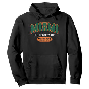 305 Miami Hoodie Florida FL Vintage Athletic Sports TS10 Black Print Your Wear
