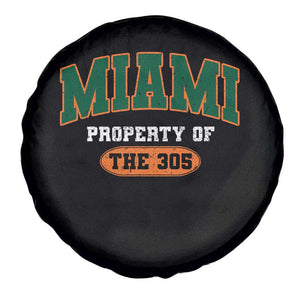 305 Miami Spare Tire Cover Florida FL Vintage Athletic Sports TS10 Print Your Wear
