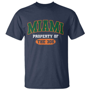305 Miami T Shirt Florida FL Vintage Athletic Sports TS10 Navy Print Your Wear