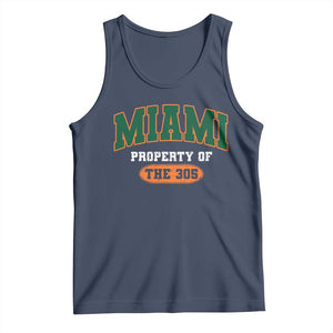 305 Miami Tank Top Florida FL Vintage Athletic Sports TS10 Navy Print Your Wear