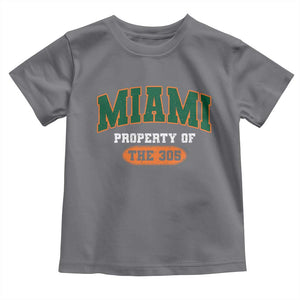 305 Miami Toddler T Shirt Florida FL Vintage Athletic Sports TS10 Charcoal Print Your Wear