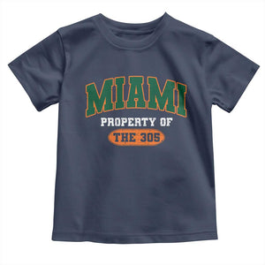 305 Miami Toddler T Shirt Florida FL Vintage Athletic Sports TS10 Navy Print Your Wear