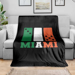 305 Miami Throw Blanket Three Zero Five Domino TS10 Print Your Wear