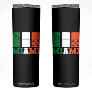 305 Miami Skinny Tumbler Three Zero Five Domino TS10 Black Print Your Wear
