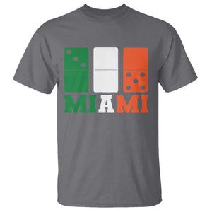 305 Miami T Shirt Three Zero Five Domino TS10 Charcoal Print Your Wear