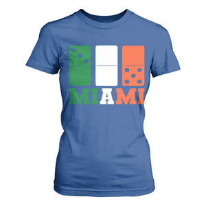 305 Miami T Shirt For Women Three Zero Five Domino TS10 Royal Blue Print Your Wear