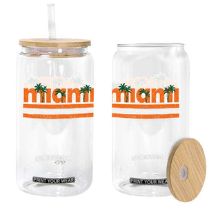 Miami Glass Can Florida FL Retro Vintage Weathered Athletic Sports TS10 Print Your Wear