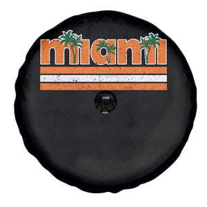Miami Spare Tire Cover Florida FL Retro Vintage Weathered Athletic Sports TS10 Print Your Wear