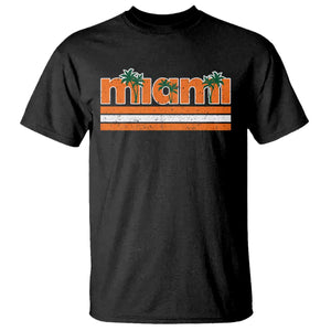 Miami T Shirt Florida FL Retro Vintage Weathered Athletic Sports TS10 Black Print Your Wear