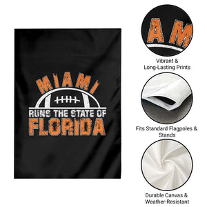Miami Runs The State of Florida Dade County 305 Pride Garden Flag TS10 Print Your Wear