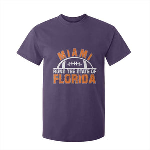 Miami Runs The State of Florida Dade County 305 Pride T Shirt For Kid TS10 Purple Print Your Wear