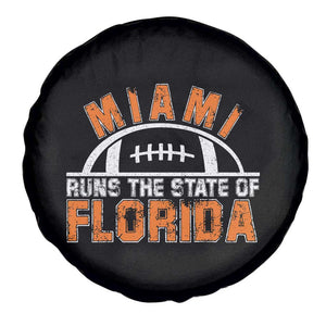 Miami Runs The State of Florida Dade County 305 Pride Spare Tire Cover TS10 Print Your Wear
