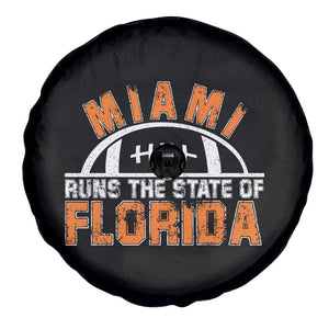 Miami Runs The State of Florida Dade County 305 Pride Spare Tire Cover TS10 Print Your Wear