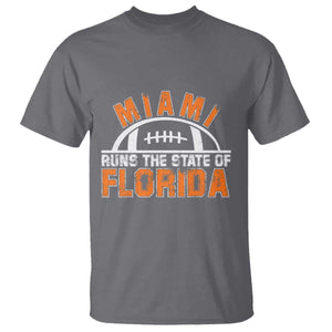 Miami Runs The State of Florida Dade County 305 Pride T Shirt TS10 Charcoal Print Your Wear
