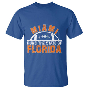 Miami Runs The State of Florida Dade County 305 Pride T Shirt TS10 Royal Blue Print Your Wear