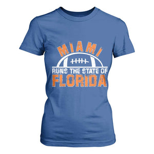 Miami Runs The State of Florida Dade County 305 Pride T Shirt For Women TS10 Royal Blue Print Your Wear