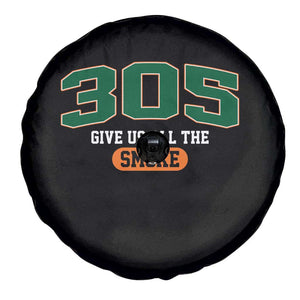 Miami 305 Give Us All The Smoke Spare Tire Cover Vintage Athletic Sports Florida FL TS10 Print Your Wear