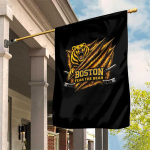 Boston Ice Hockey Garden Flag Retro Fear The Bear Funny Sarcastic Saying TS10 Print Your Wear