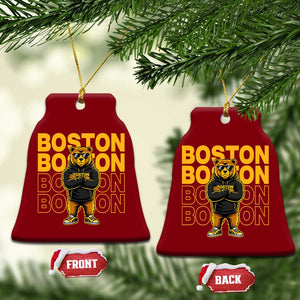Retro Boston Ice Hockey Ceramic Ornament Fear The Bear TS10 Print Your Wear