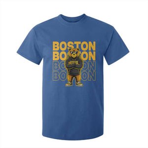 Retro Boston Ice Hockey T Shirt For Kid Fear The Bear TS10 Royal Blue Print Your Wear