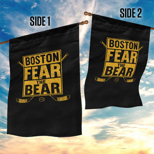 Boston Ice Hockey Garden Flag Fear The Bear TS10 Print Your Wear