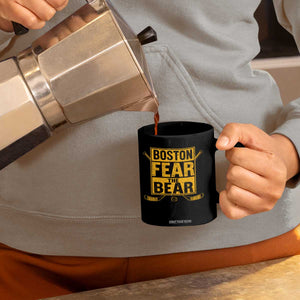 Boston Ice Hockey Coffee Mug Fear The Bear TS10 Print Your Wear