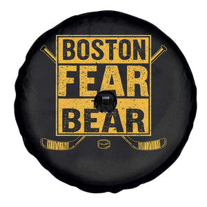 Boston Ice Hockey Spare Tire Cover Fear The Bear TS10 Print Your Wear