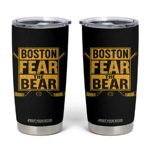 Boston Ice Hockey Tumbler Cup Fear The Bear TS10 Black Print Your Wear