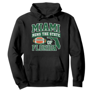 Miami Hoodie Runs The State of Florida Dade County 305 Pride TS10 Black Print Your Wear