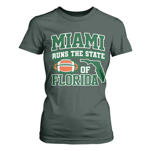 Miami T Shirt For Women Runs The State of Florida Dade County 305 Pride TS10 Dark Forest Green Print Your Wear