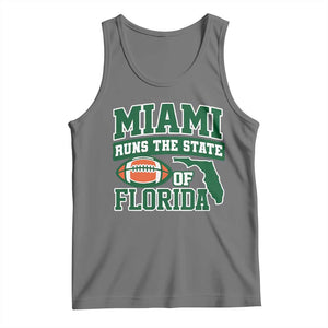 Miami Tank Top Runs The State of Florida Dade County 305 Pride TS10 Black Heather Print Your Wear