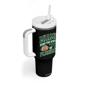 Miami Tumbler With Handle Runs The State of Florida Dade County 305 Pride TS10 Print Your Wear