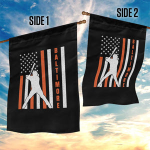 Baltimore Sport Baseball Fans Garden Flag Cool Distressed US Flag Maryland TS10 Print Your Wear