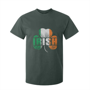 Irish St Patricks Day Shamrock T Shirt For Kid Retro Clover Ireland Flag Lucky Gifts TS10 Dark Forest Green Print Your Wear